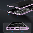 Magnetic Dual Glass MagSafe case for Samsung Galaxy S24+ Plus, purple