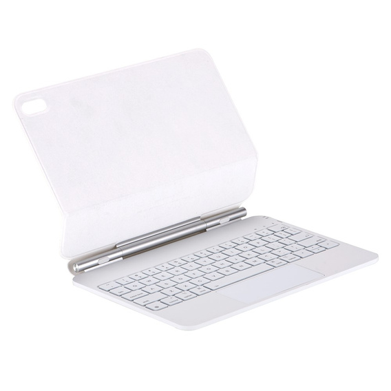 Keyboard Case for iPad 10.9" 2022 (10 gen.), Magnetic Keyboard Touchpad, white
