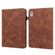 Flap case for Lenovo Tab M9, flower, brown