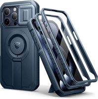 Armored case for iPhone 15 Pro Max, Dexnor CamProtect MagSafe, dark blue (Two frames)