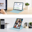 Keyboard case for Samsung Galaxy Tab S6 Lite 2024 / 2022 / 2020, Rotary 360° Leather, light blue