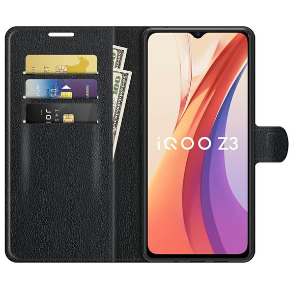 Flip case for Vivo Y52 5G / Y72 5G, Split Leather, blue
