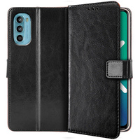 Flip case for Motorola Moto G52 / G82 5G, Crazy Horse Wallet, blue