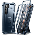 Armored case for Samsung Galaxy S23, Dexnor Full Body (Two Frames), dark blue