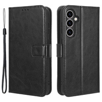 Flip case for Samsung Galaxy S23 FE, Crazy Horse Wallet, black