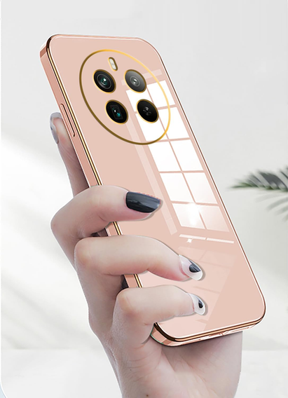 Case for Realme 12 Pro 5G / 12 Pro+ 5G, Glamour CamShield, pink rose gold