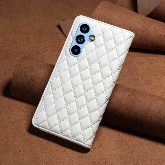 Flip case for Samsung Galaxy A54 5G, Wallet, BINFEN COLOR, white