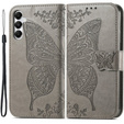 Flip case for Samsung Galaxy A05s, Butterfly, grey