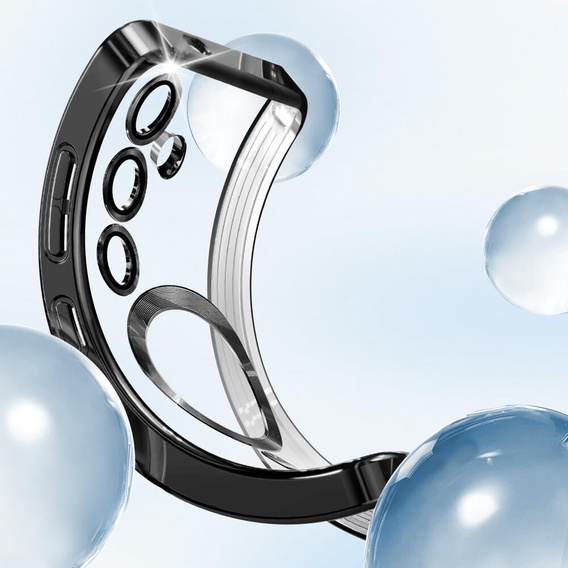 Case for Samsung Galaxy S24+ Plus, Electro MagSafe, black + Screen Glass