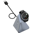 Aluminum USB Docking Station for Garmin Fenix 7/7S/7X/6/6X/6S, grey