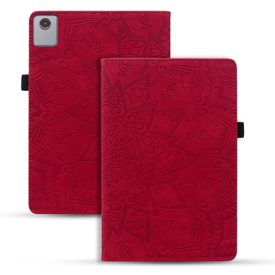 Flap case for Lenovo Tab M11, flower, red