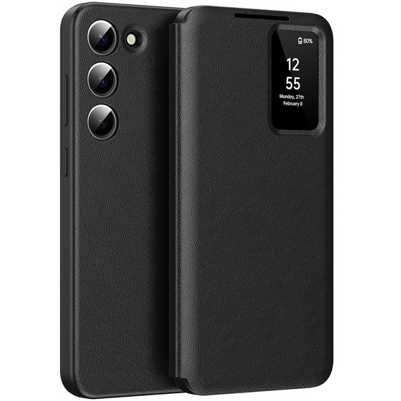 Flip case for Samsung Galaxy S22, Smart View Wallet, black