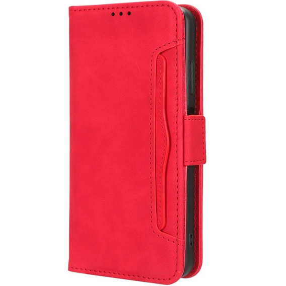 Flip case for Honor 90 Lite 5G, Card Slot, red