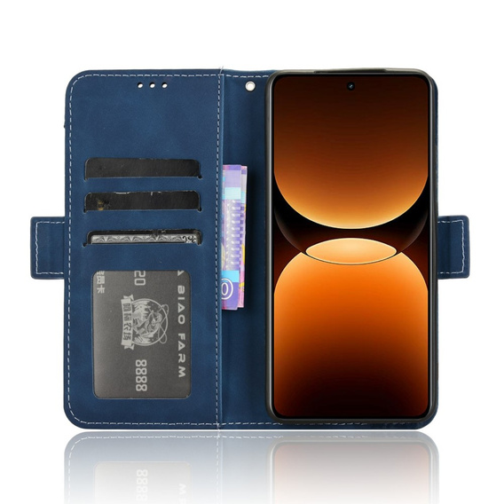 Flip case for Realme GT 7 Pro, Card Slot, dark blue