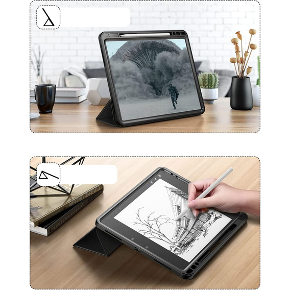 Case for iPad Pro 12.9 2020/2021/2022, Suritch Full Body, black