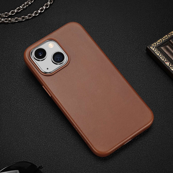 Case for iPhone 14, Dux Ducis Max Naples, brown