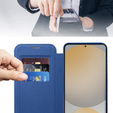 Flip case for Samsung Galaxy S25 FE, RFID Wallet MagSafe CamShield, dark blue