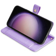Flip case for Samsung Galaxy A54 5G, Wallet Zipper Pocket, purple