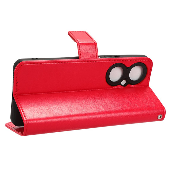 Flip case for Huawei Nova 11i, Crazy Horse Wallet, red