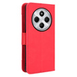 Flip case for Xiaomi Redmi 14C / Xiaomi Poco C75, Card Slot, red