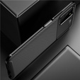 Case for Samsung Galaxy A03s, Carbon Gel, black