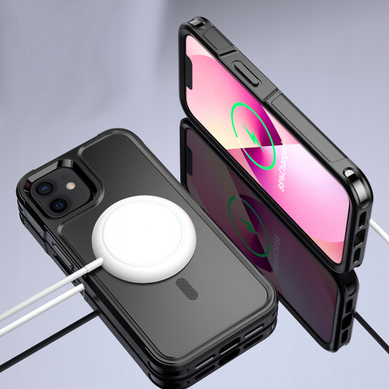 Case for iPhone 12/12 Pro, MagForce MagSafe, black