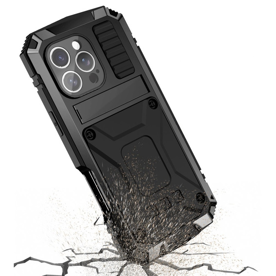 Armored case for iPhone 16 Pro, R-JUST, black
