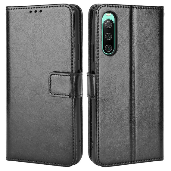 Flip case for Sony Xperia 10 IV, Wallet, black