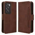 Flip case for Oppo Reno 12, Card Slot, brown