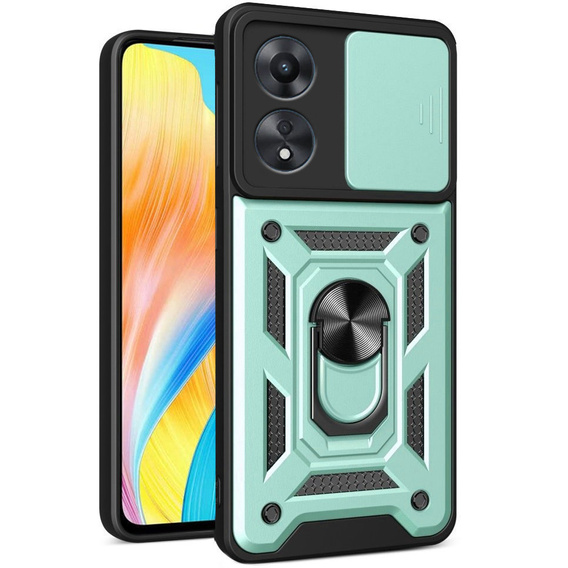 Case for Oppo A98 5G, CamShield Slide, green