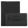 Case + keyboard Samsung Galaxy Tab A9+, Leather Pen Slot TouchPad, black