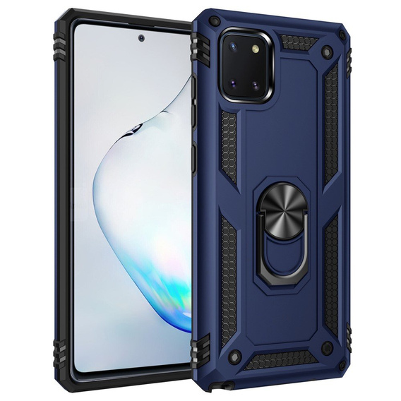 Armor Case for Samsung Galaxy Note 10 Lite, Nox Case Ring, blue