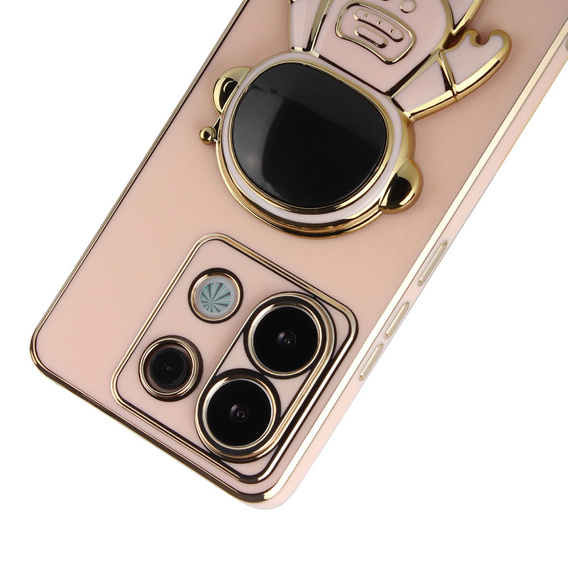 Case for Xiaomi Redmi Note 13 Pro 5G, Astronaut, pink + 9H Tempered Glass