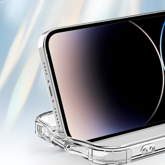 Case for iPhone 14 Pro, Shockproof, with film, transparent