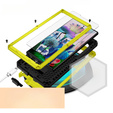 Armored case for Samsung Galaxy S23 Ultra, R-JUST CamShield Slide, yellow