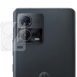 BENKS Kevlar Case for Motorola Edge 30 Fusion, for MagSafe, Carbon Fiber, transparent