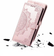 Flip case for Samsung Galaxy M55 5G, Mandala, pink