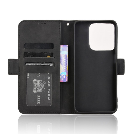 Flip case for Motorola Moto G15 / Motorola Moto G15 Power, Card Slot, black