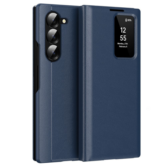 Flip case for Samsung Z Fold5 5G, Smart View Wallet, dark blue