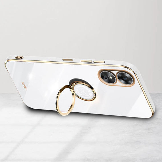 Case for Oppo A17, Electro Ring, white