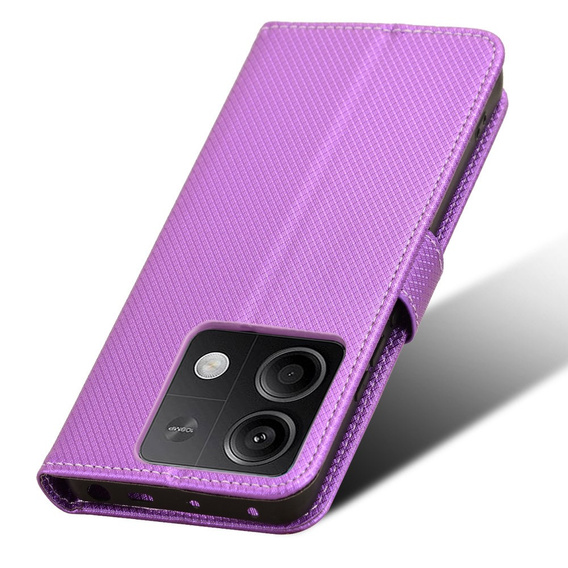 Flip case for Xiaomi Redmi Note 13 5G, Wallet Smart Magnet, purple