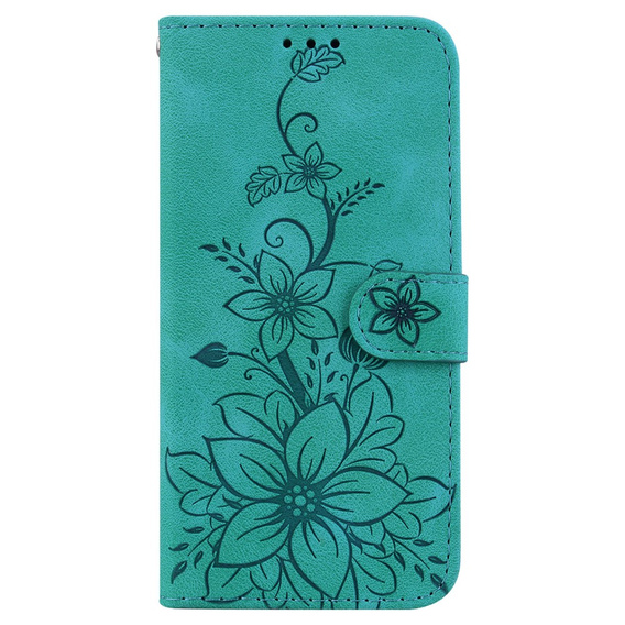 Flip case for Oppo A60, Lily Flower, green
