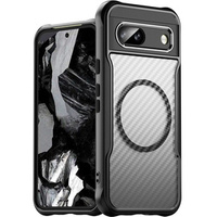 Case for Google Pixel 8A, Fusion Hybrid Carbon, for MagSafe, black