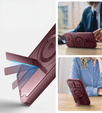 Armored case for iPhone 16, Dexnor CamProtect MagSafe, maroon