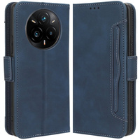 Flip case for Realme 14 Pro 5G, Card Slot, dark blue