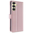 Flip case for Samsung Galaxy A25 5G, Wallet Zipper Pocket, pink