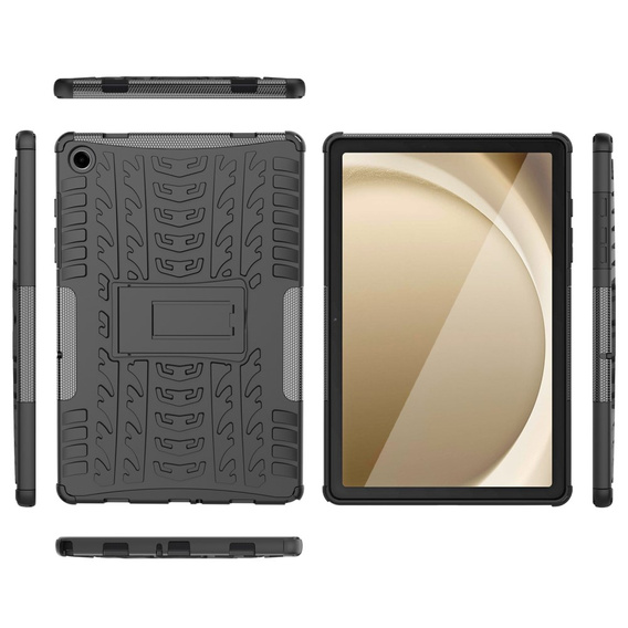 Case for Samsung Galaxy Tab A9+, Tire Armor, black
