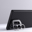 Nillkin Armored Case for Samsung Galaxy S24 Ultra, Carboprof Case, for Magsafe, black
