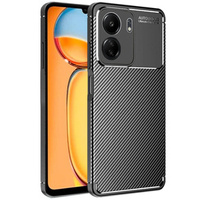 Case for Xiaomi Redmi 13C / Poco C65, Carbon Gel, black