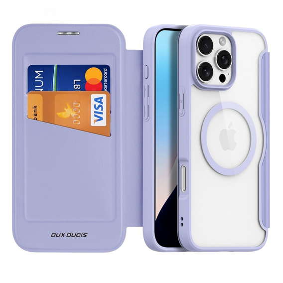Dux Ducis Case for iPhone 16 Pro Max, Skin X Pro, MagSafe, purple